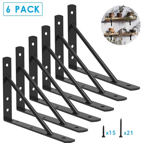 metal industrial angle shelf brackets flat home depot|wall mount bracket for shelf.